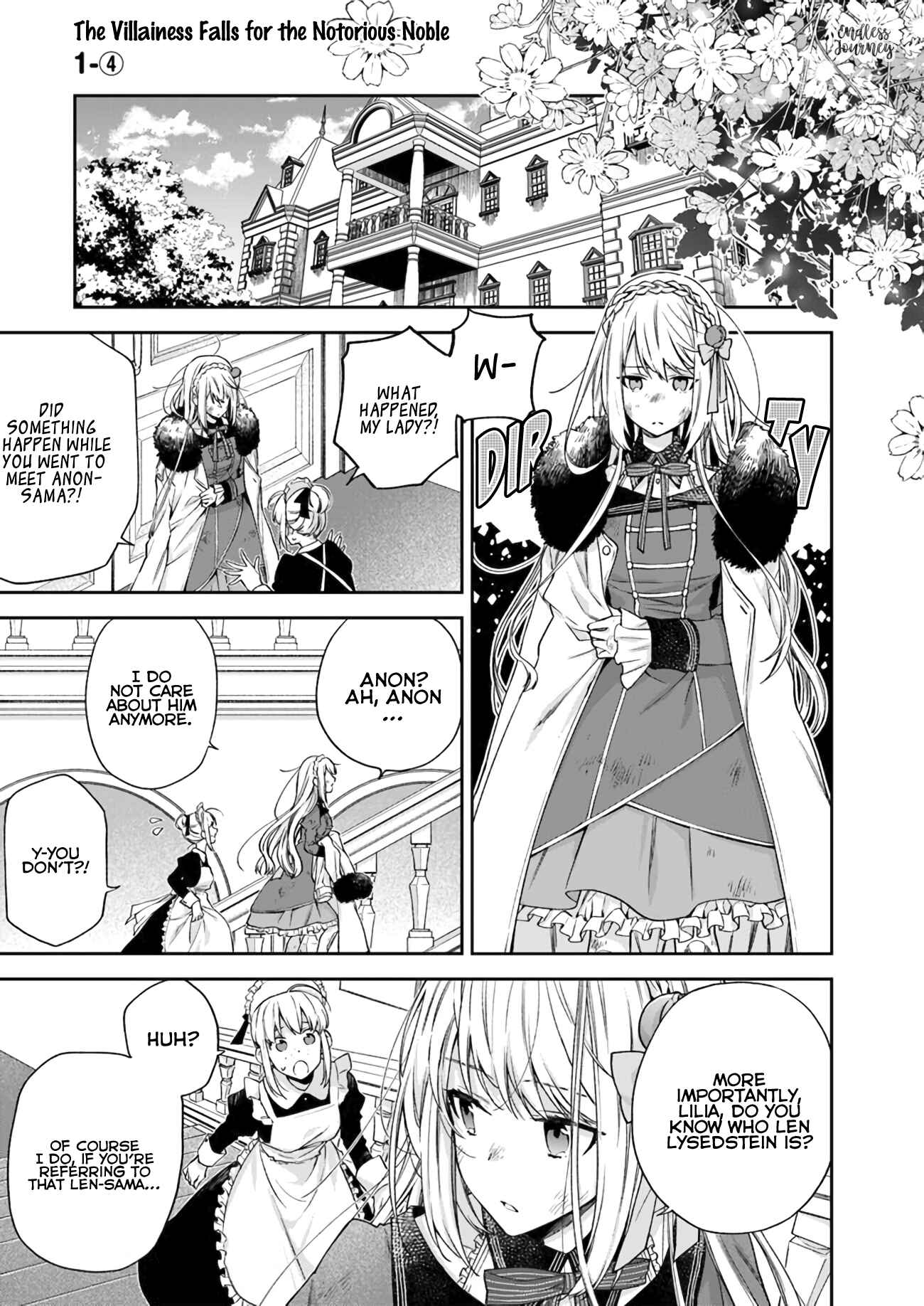 Page 2 Chapter 1.4 Akuyaku Reijou wa Kiraware Kizoku ni Koi wo suru