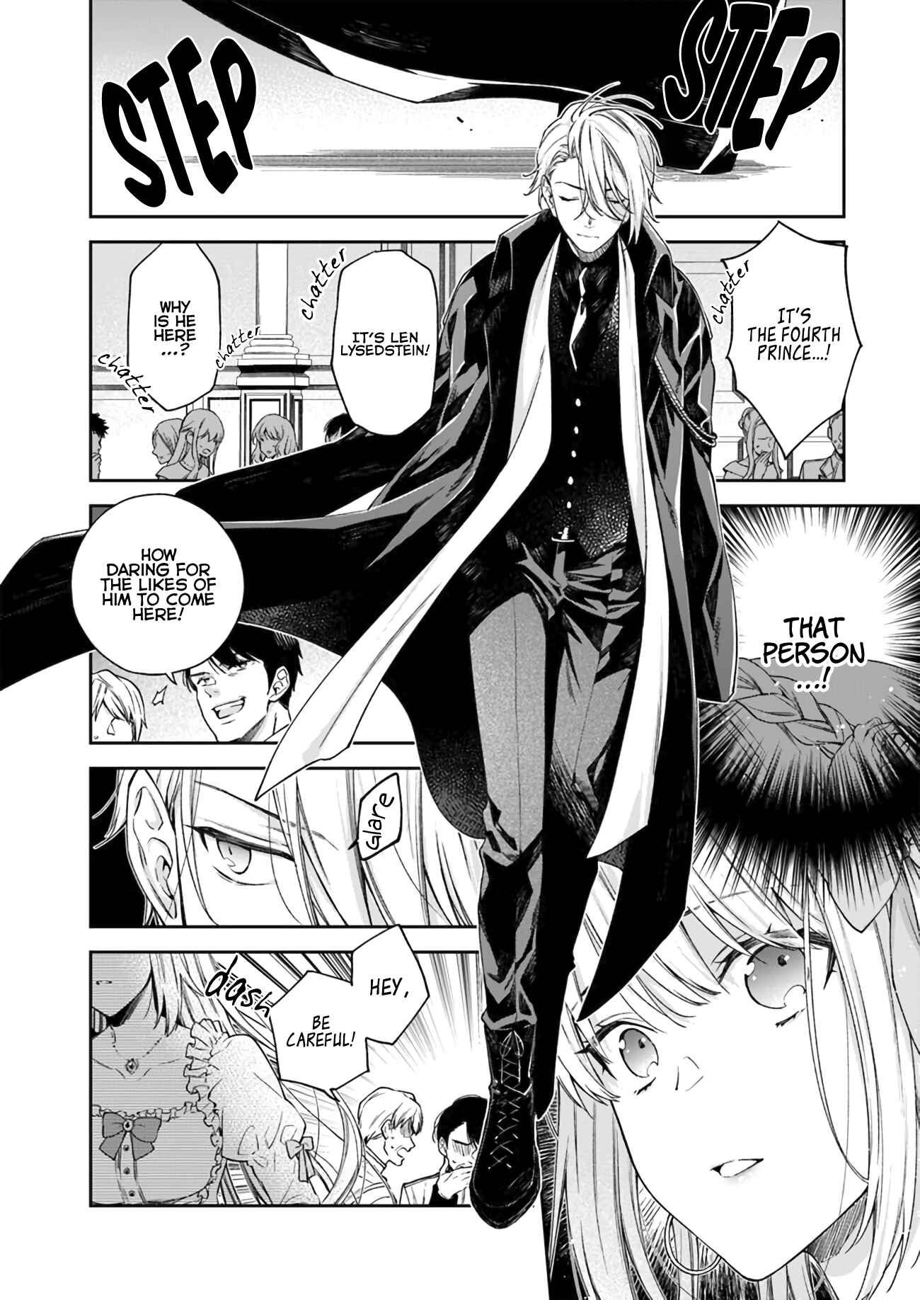 Page 7 Chapter 1.4 Akuyaku Reijou wa Kiraware Kizoku ni Koi wo suru