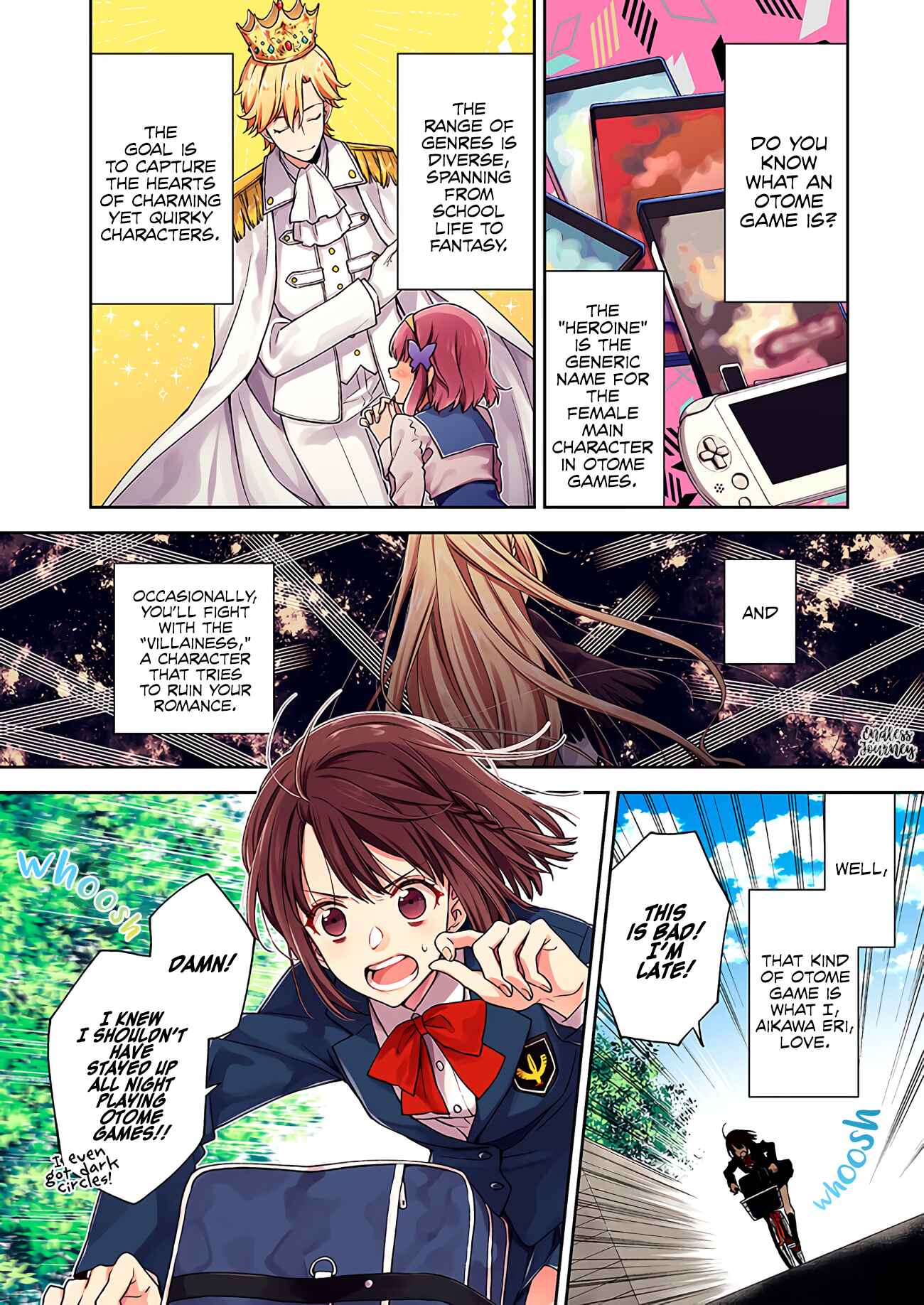 Page 4 Chapter 1.1 Akuyaku Reijou wa Kiraware Kizoku ni Koi wo suru