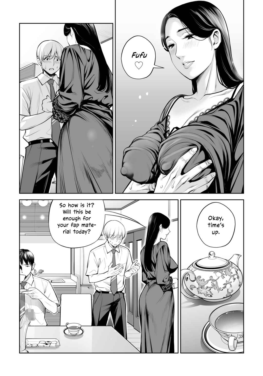 Page 33 Chapter Unknown_998a Kurokami Onna no Fudeoroshi ~Himitsu no Heya de Nakadashi Sasete Ageru wa~