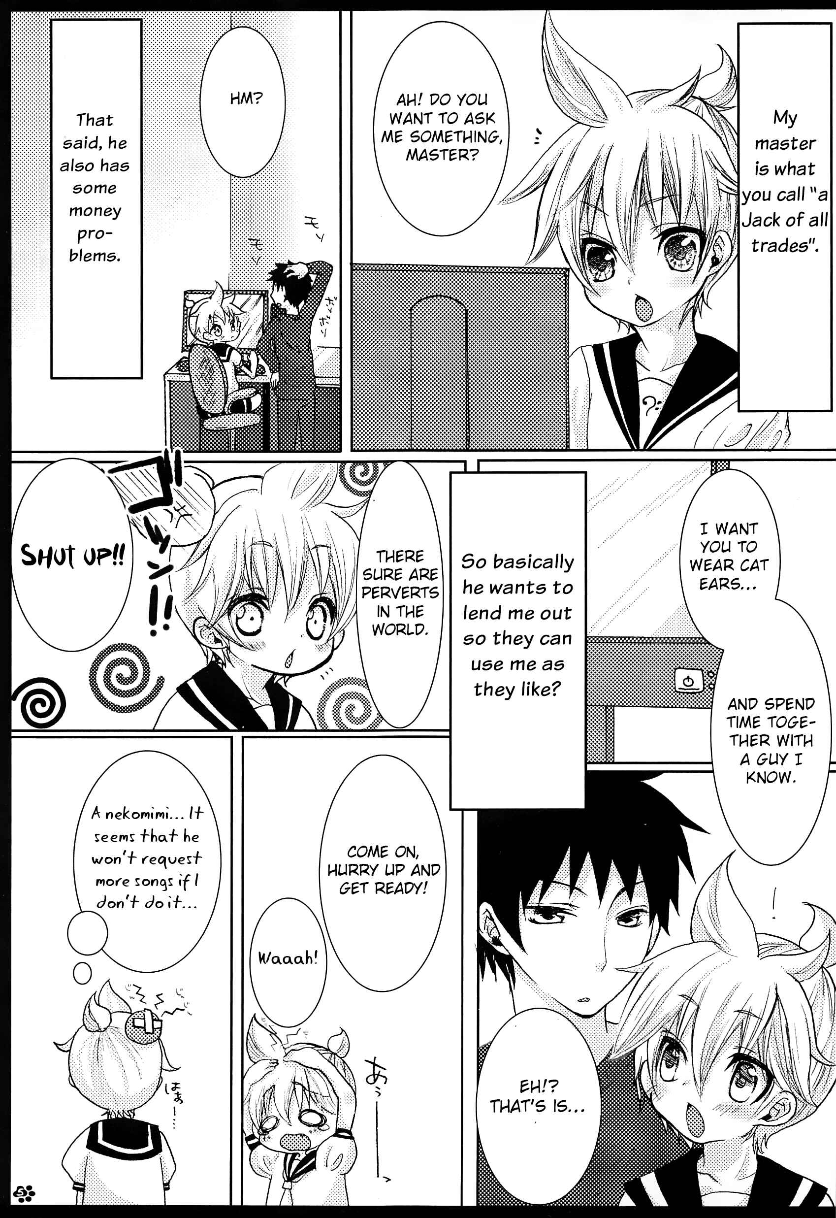 Page 6 Chapter Unknown_0f5f Vocaloid - Rental! Nyannyan (Doujinshi)