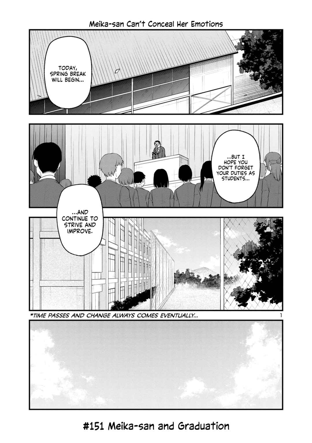 Page 1 Chapter 151 Meika-san wa Oshikorosenai