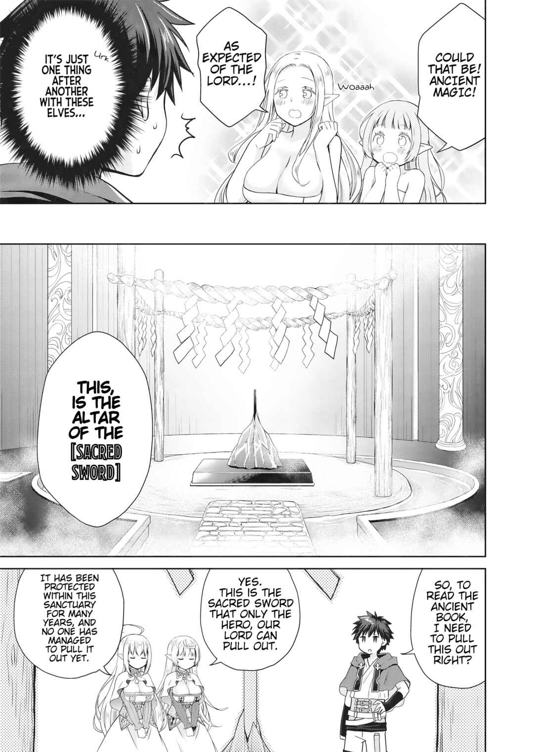 Page 12 Chapter 2 Dakara Katte ni Yuusha Toka Haou ni Nintei Sunno Yamero yo! ~Elf Zoku mo Kokuou-sama mo Hirefusu Hodo Ore wa Idai na Yakuwarirashii~