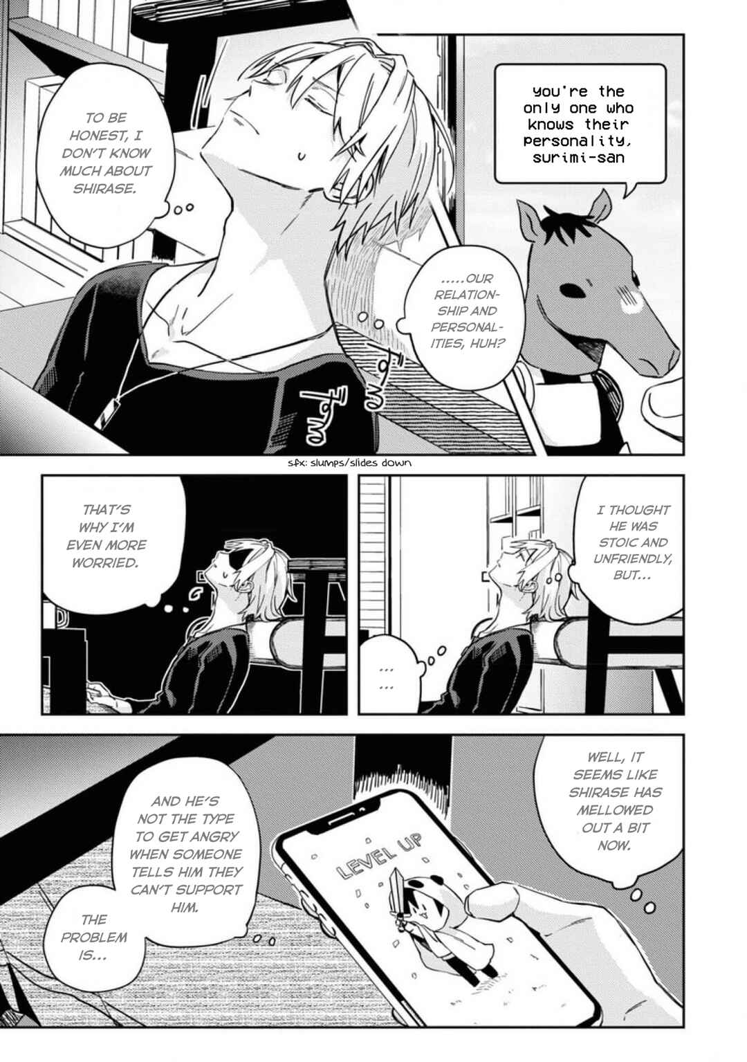 Page 13 Chapter 23 Online Game Nakama to Sashi Off shitara Shokuba no Onijoushi ga Kita