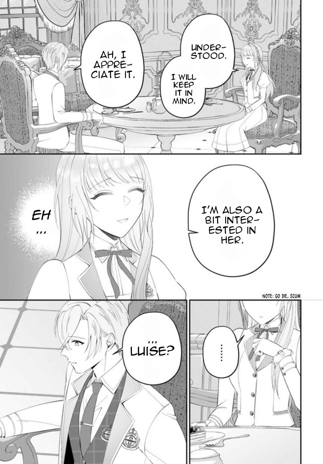 Page 11 Chapter 4 Watashi no Ue ni Ukabu Akuyaki Reijou (Hametsu suru) tte Nandeshou ka?