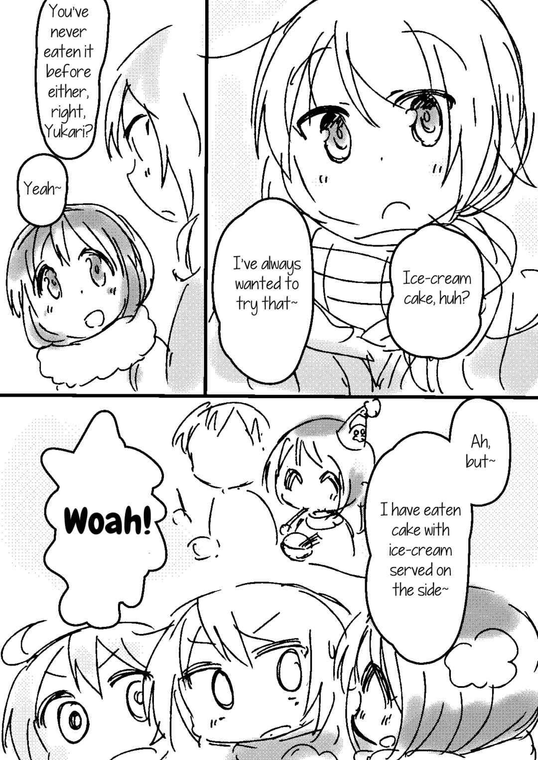 Page 4 Chapter Unknown_34be Yuyushiki - The Three Buying Christmas Cake (Doujinshi)