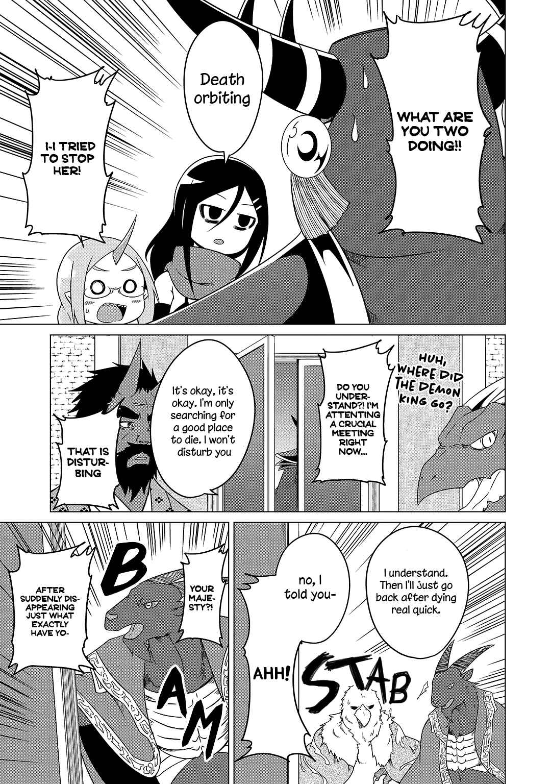 Page 14 Chapter 11 Jisatsushitai Onna Yuusha ni Maou ga Komarasareteimasu!