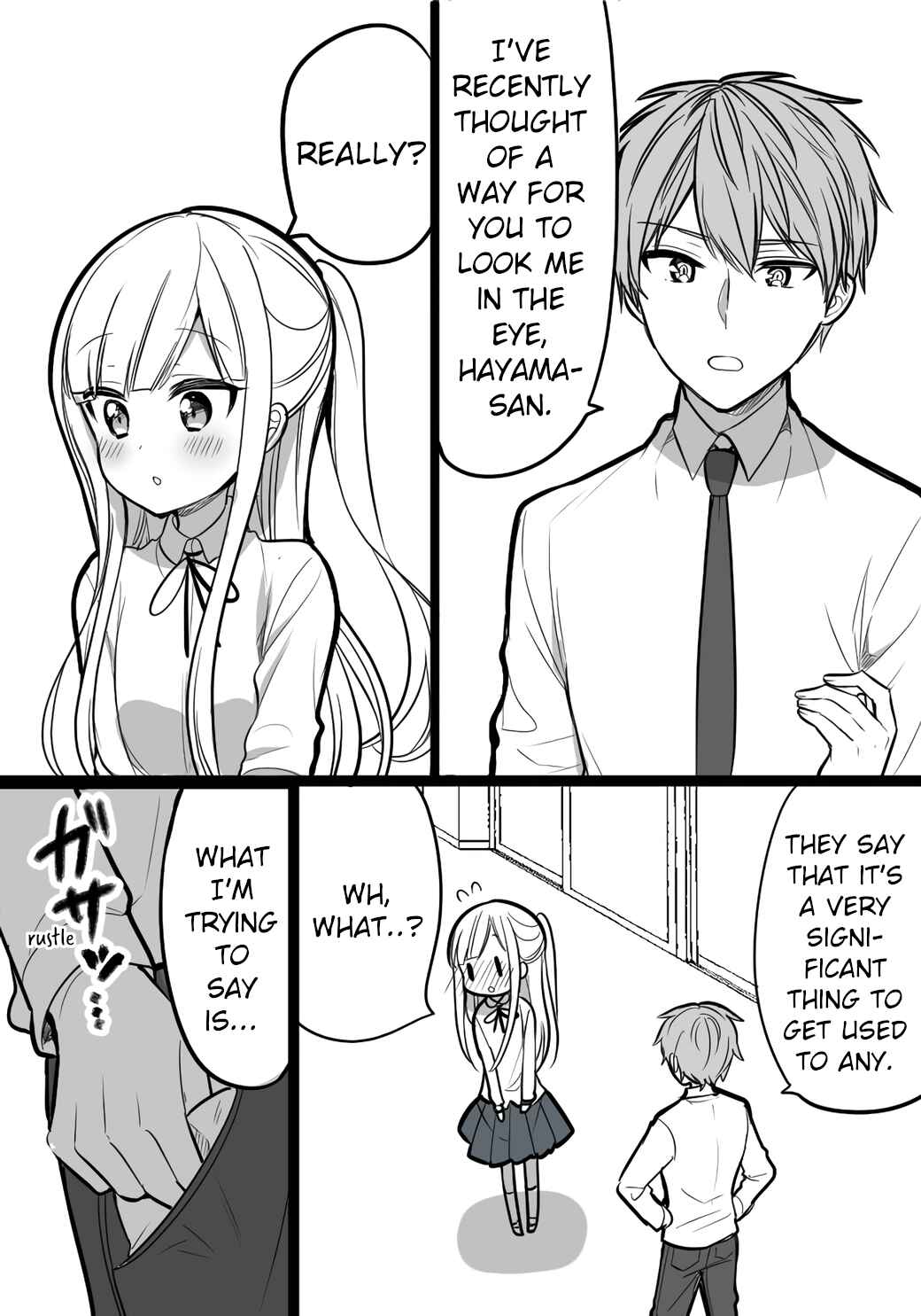 Page 1 Chapter 4 The Reason Why I Cant Look at His Eyes Directly