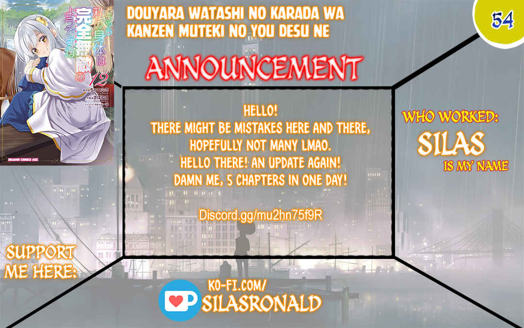 Page 1 Chapter 54 Douyara Watashi no Karada wa Kanzen Muteki no You Desu ne