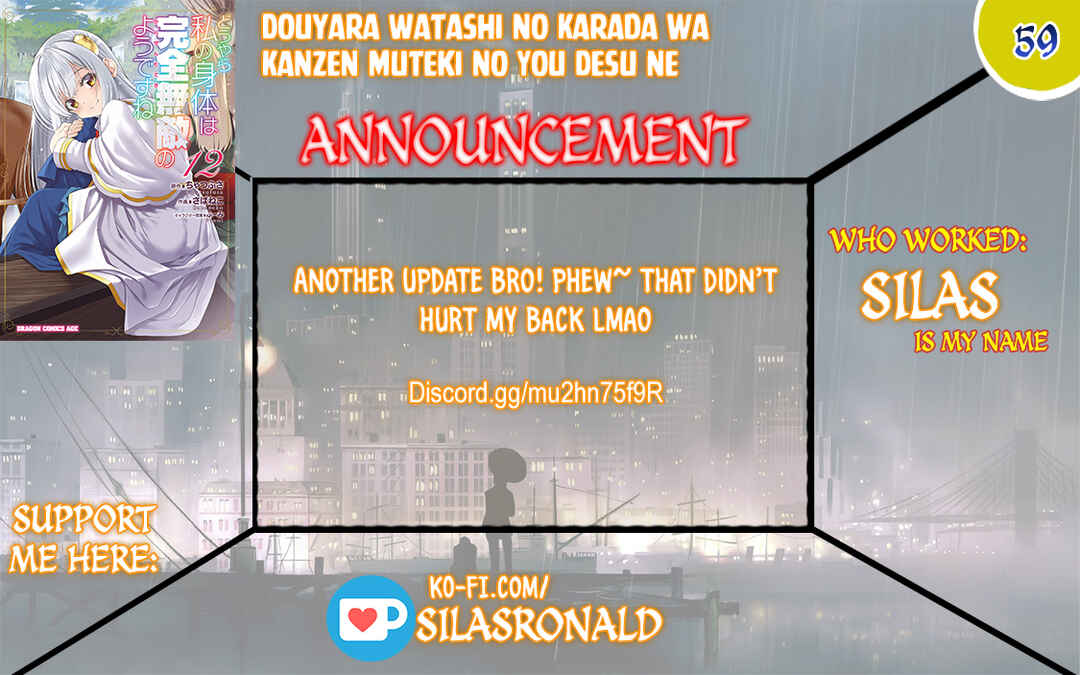 Page 1 Chapter 59 Douyara Watashi no Karada wa Kanzen Muteki no You Desu ne