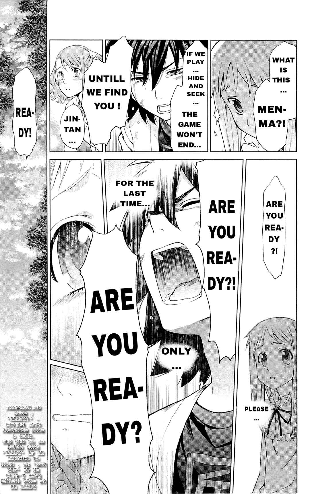 Page 28 Chapter 13 Ano Hi Mita Hana no Namae o Boku-tachi wa Mada Shiranai.