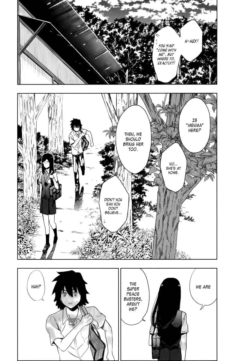 Page 30 Chapter 5 Ano Hi Mita Hana no Namae o Boku-tachi wa Mada Shiranai.