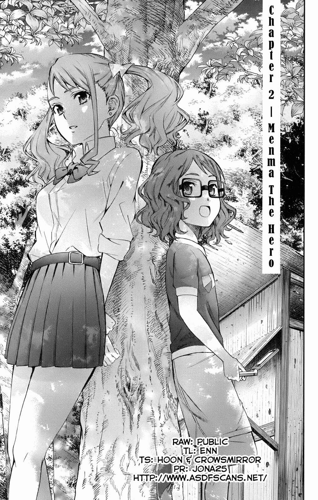 Page 1 Chapter 2 Ano Hi Mita Hana no Namae o Boku-tachi wa Mada Shiranai.