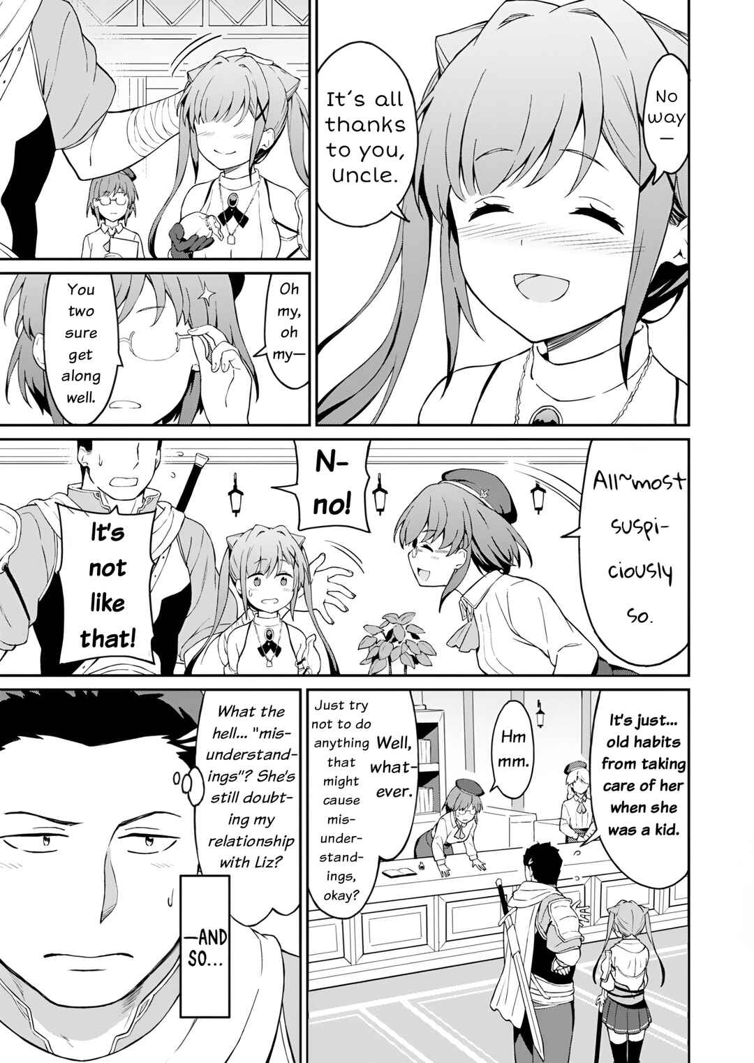 Page 4 Chapter 3 Haikei, Tengoku no Neesan, Yuusha ni Natta Mei ga Ero Sugite —— Ojisan, Hogosha Toka Sorosoro Muri Desu+