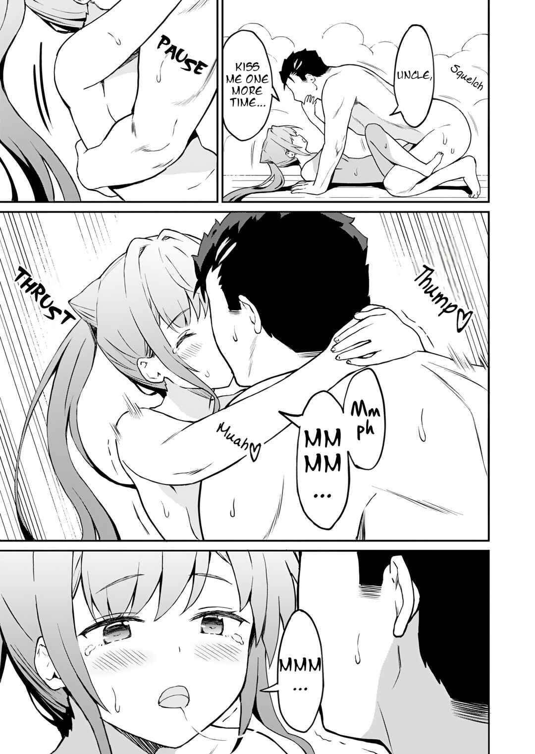 Page 12 Chapter 4 Haikei, Tengoku no Neesan, Yuusha ni Natta Mei ga Ero Sugite —— Ojisan, Hogosha Toka Sorosoro Muri Desu+