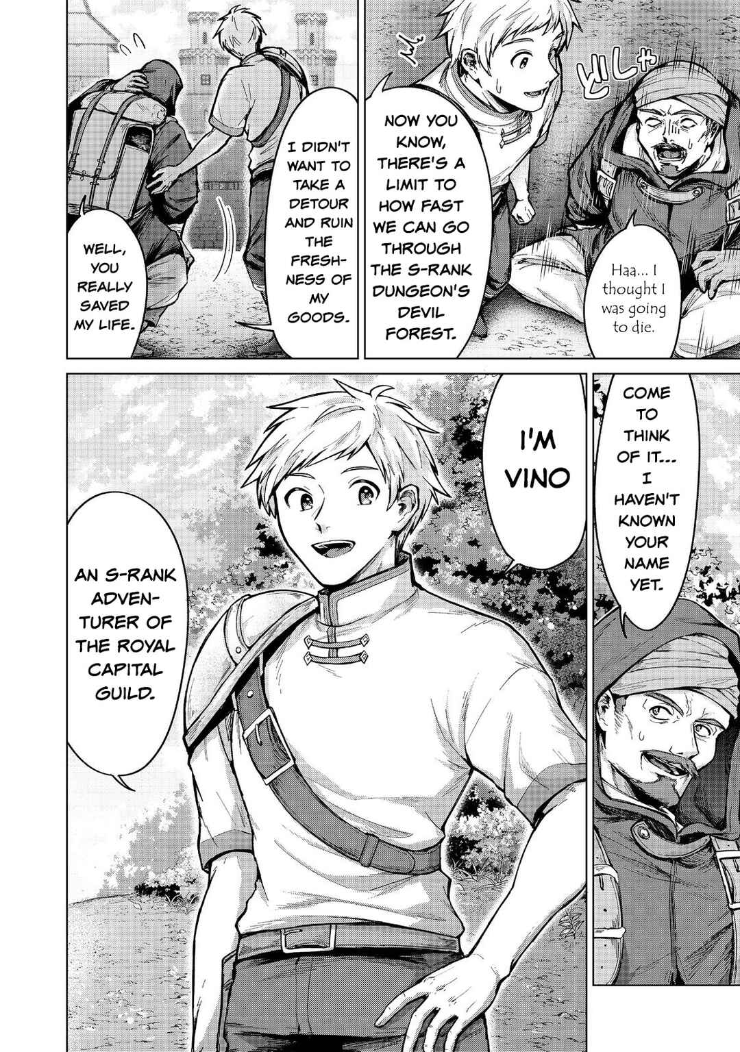 Page 8 Chapter 14 Potion wa 160 km/h de Nageru Mono! ~Item-gakari no Ore ga Bannou Kaifukuyaku o Touteki suru Koto de Saikyou no Boukensha ni Nariagaru!?~