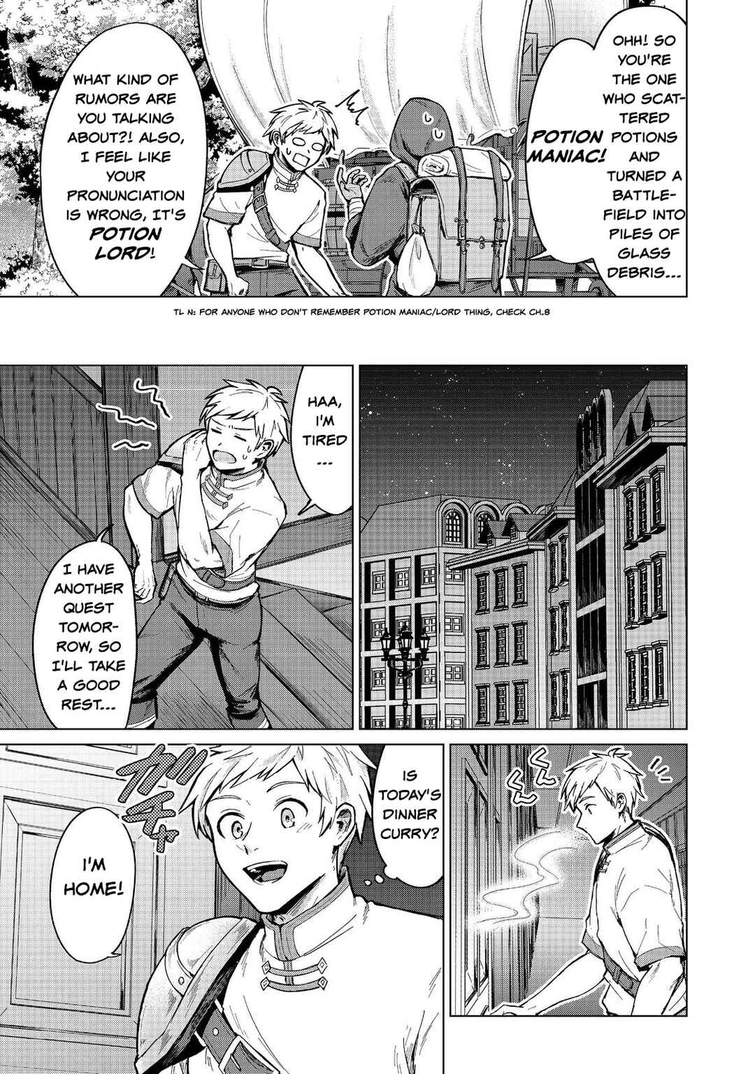 Page 9 Chapter 14 Potion wa 160 km/h de Nageru Mono! ~Item-gakari no Ore ga Bannou Kaifukuyaku o Touteki suru Koto de Saikyou no Boukensha ni Nariagaru!?~
