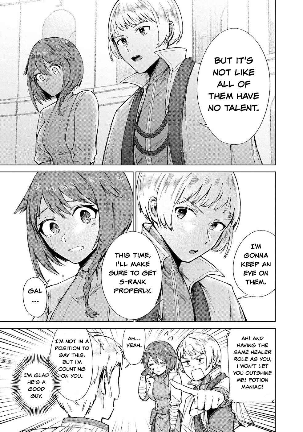 Page 13 Chapter 11 Potion wa 160 km/h de Nageru Mono! ~Item-gakari no Ore ga Bannou Kaifukuyaku o Touteki suru Koto de Saikyou no Boukensha ni Nariagaru!?~