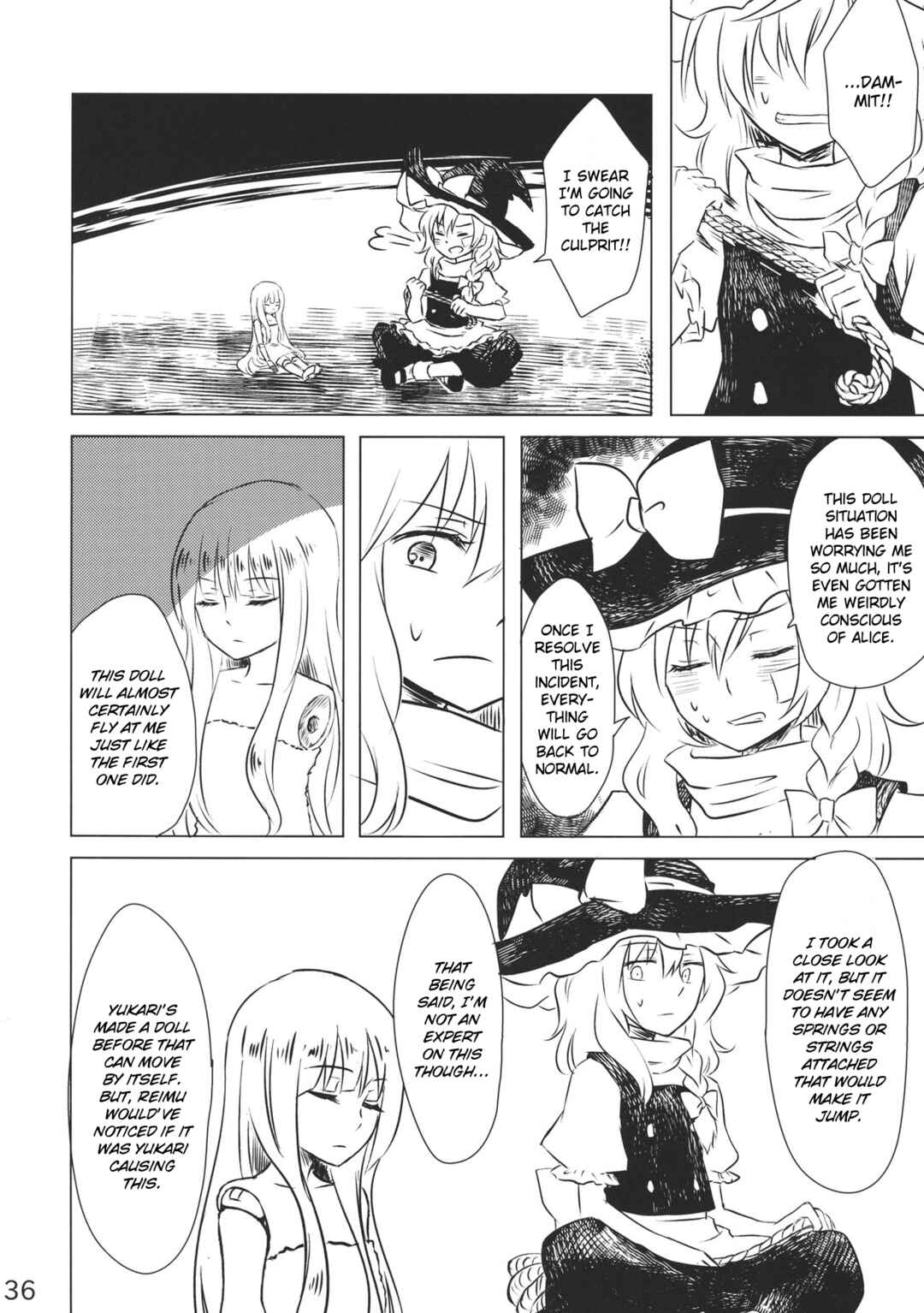 Page 35 Chapter Unknown_0de7 Touhou - Marisa to Alice no Fushin na Ningyou (Doujinshi)