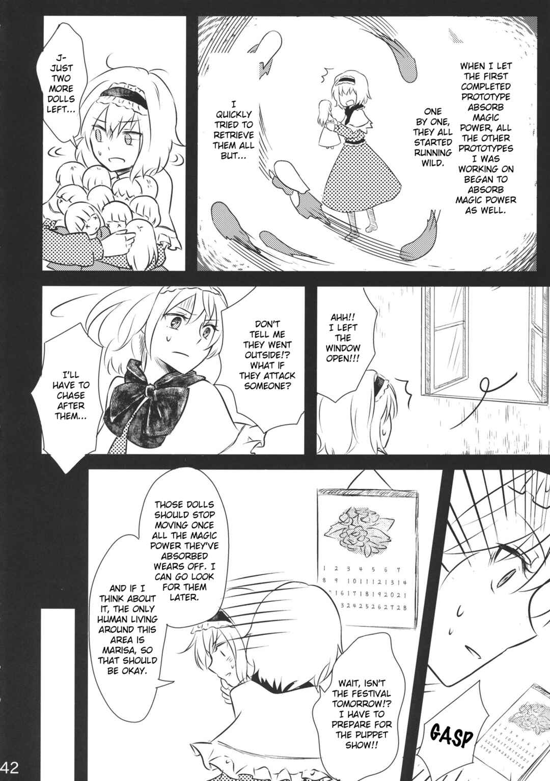 Page 41 Chapter Unknown_0de7 Touhou - Marisa to Alice no Fushin na Ningyou (Doujinshi)