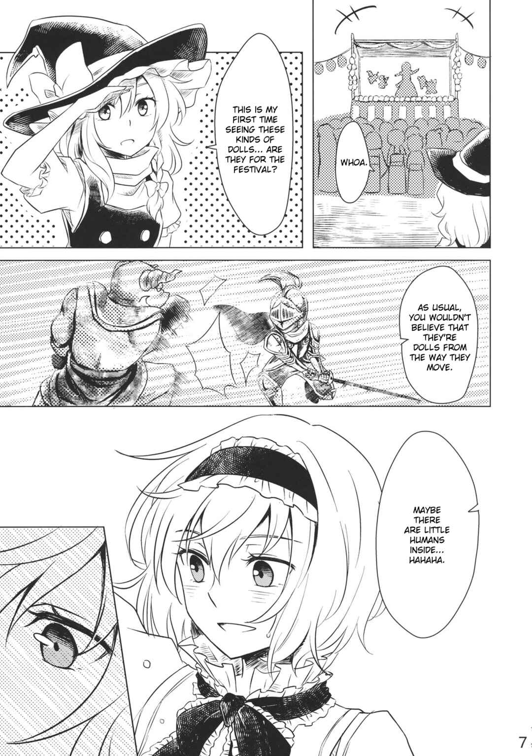 Page 6 Chapter Unknown_0de7 Touhou - Marisa to Alice no Fushin na Ningyou (Doujinshi)