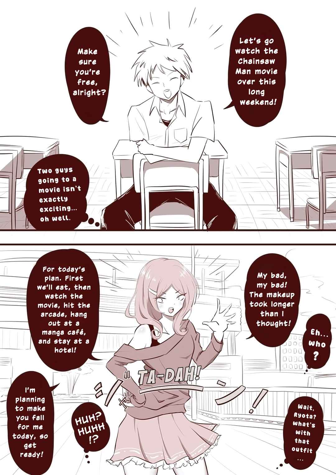Page 1 Chapter Unknown_9fc0 I Was Supposed to Go See a Movie with My Male Friend, but…