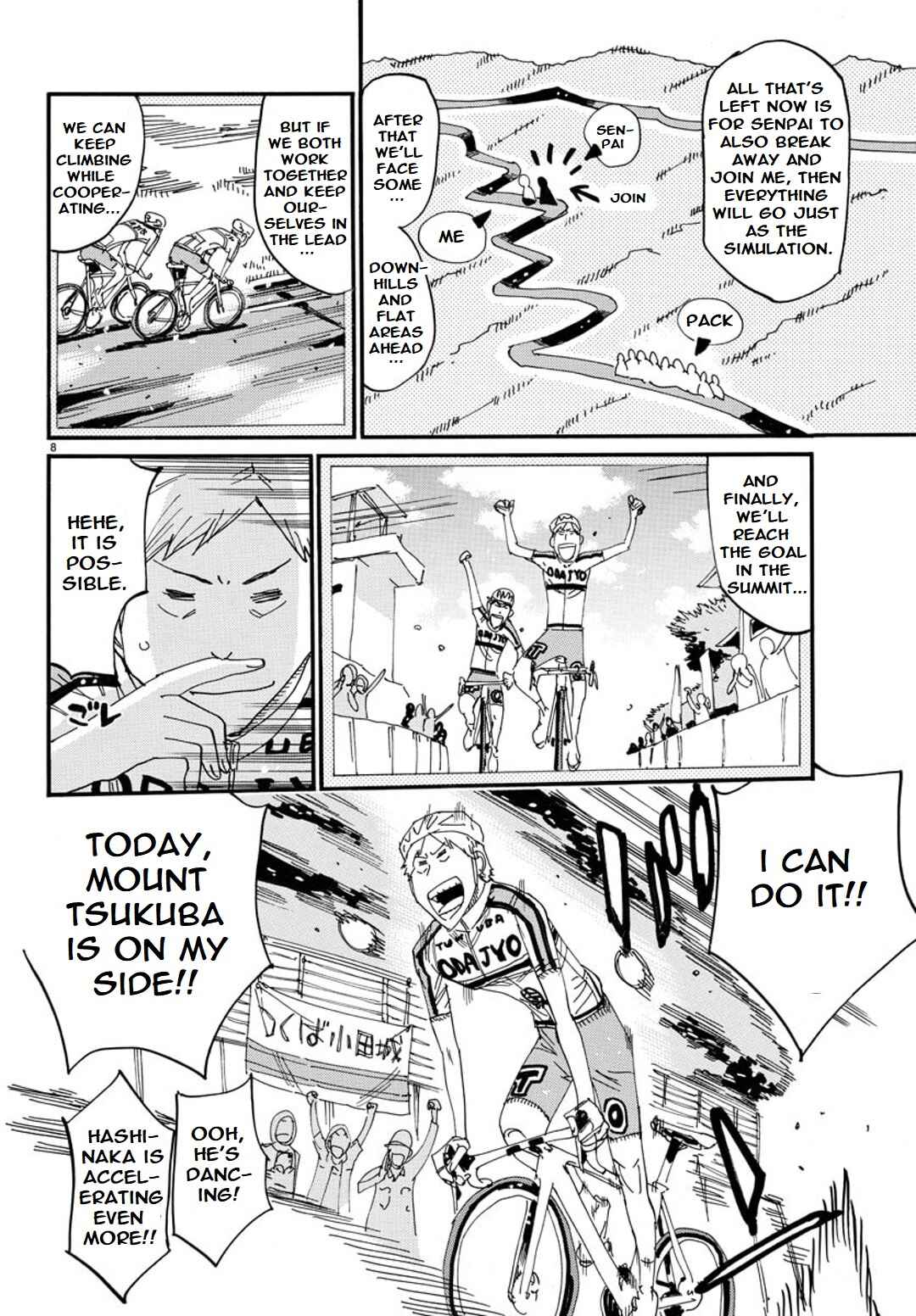 Page 8 Chapter 114 Yowamushi Pedal - Spare Bike