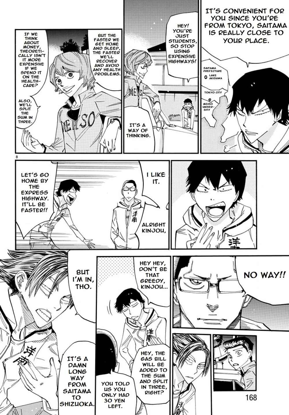 Page 8 Chapter 92 Yowamushi Pedal - Spare Bike