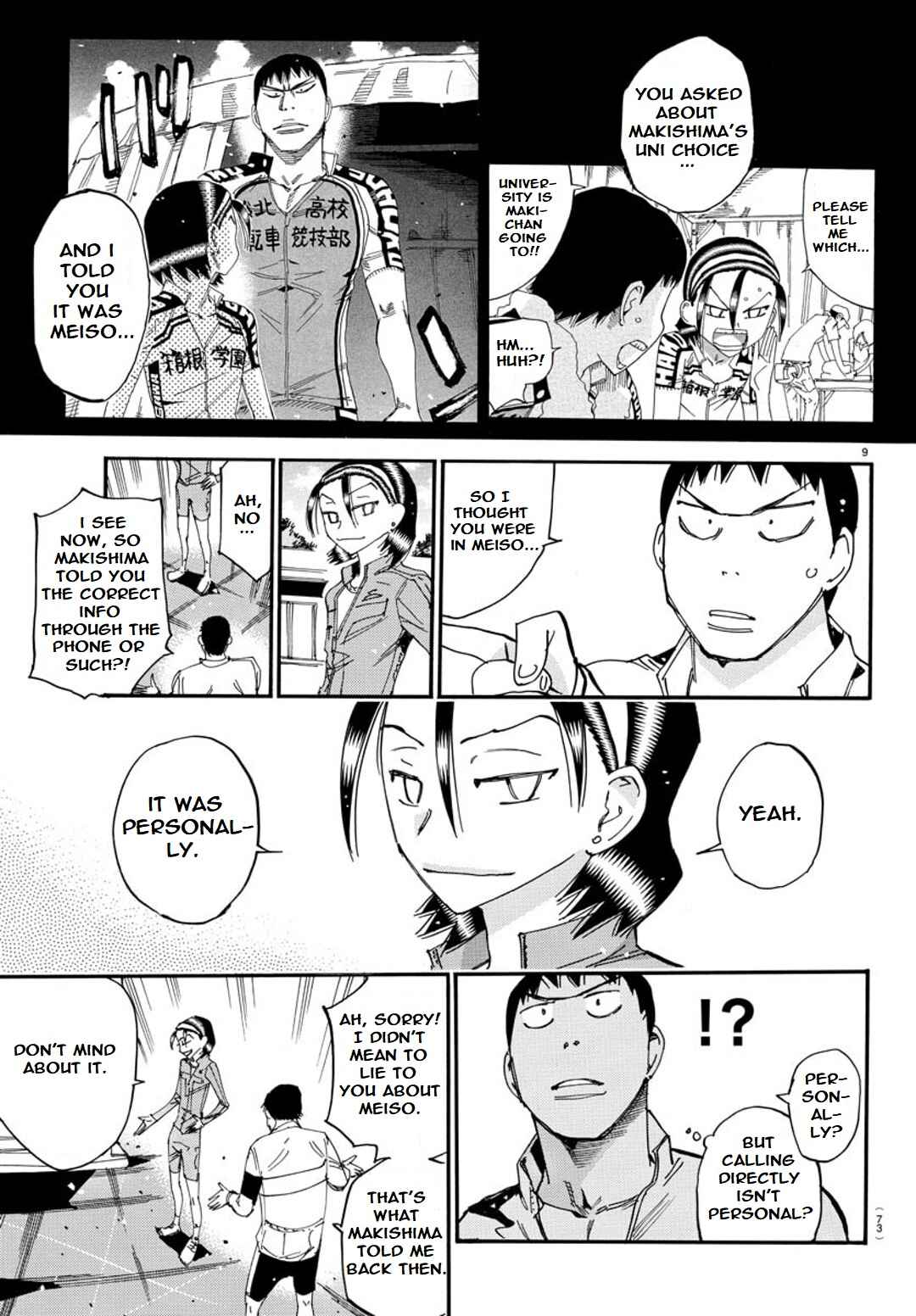 Page 9 Chapter 99 Yowamushi Pedal - Spare Bike