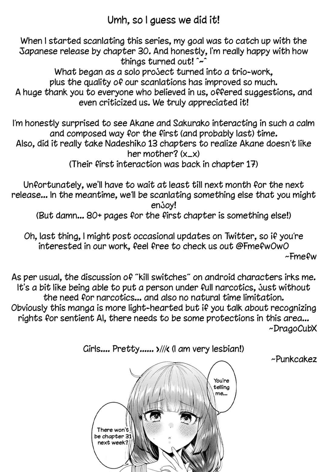 Page 33 Chapter 30 Android wa Keiken Ninzuu ni Hairimasu ka??