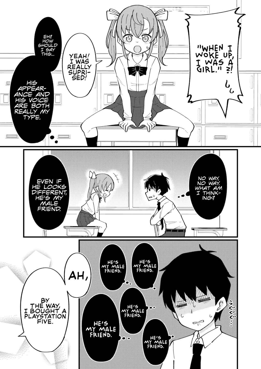 Page 1 Chapter 5 TS Boys With Unexpectedly Beautiful Girl Moves.