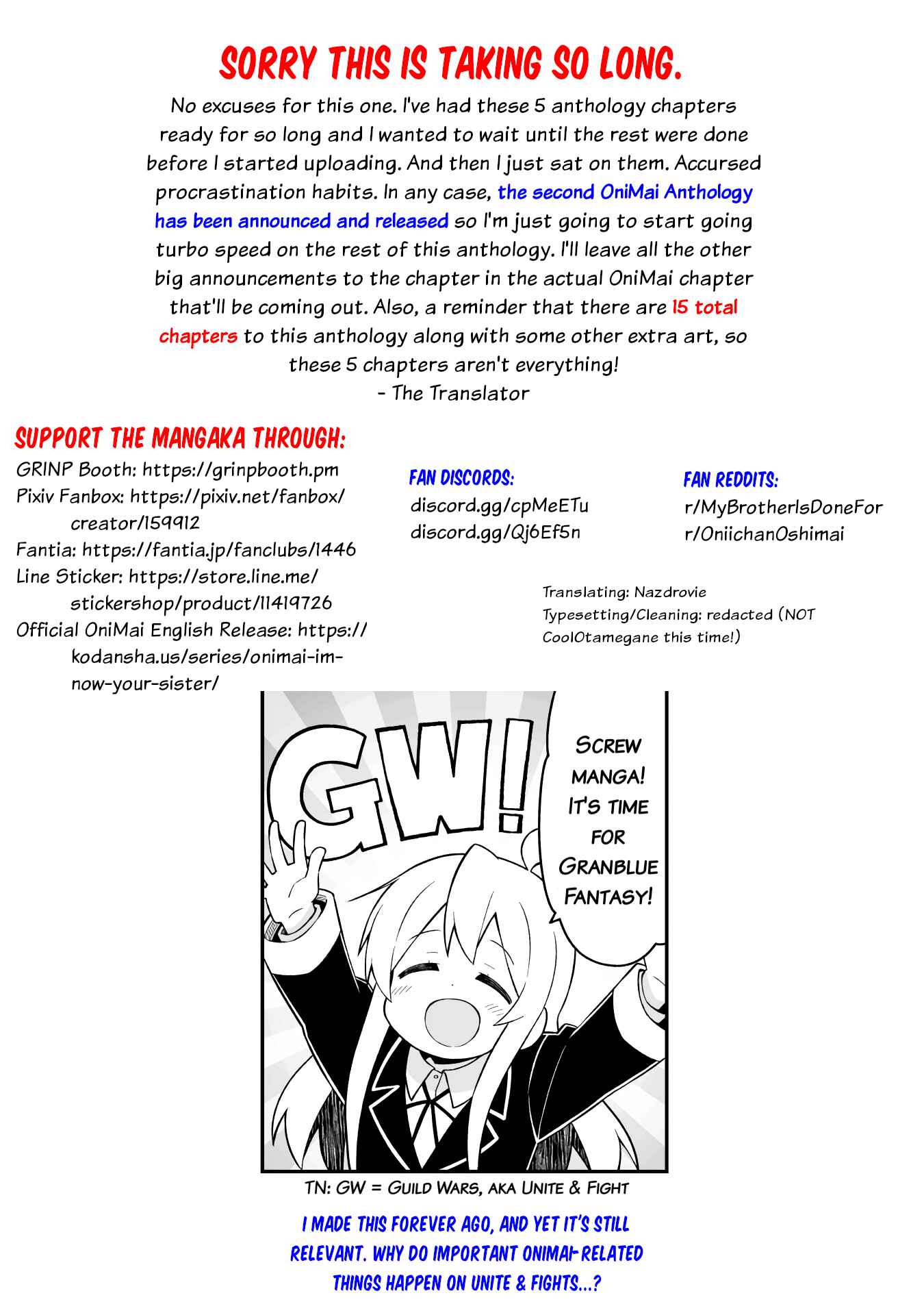 Page 7 Chapter 5 Onii-chan Is Done for! Official Anthology Comic