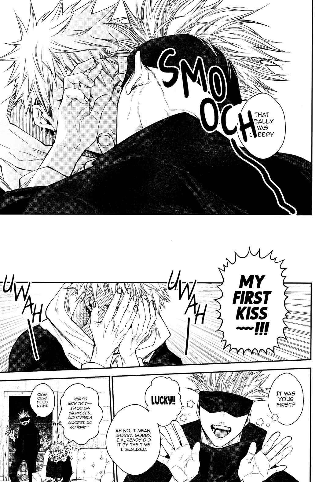 Page 4 Chapter Unknown_0a6a Jujutsu Kaisen - Kiss Me Tender Plus!! (Doujinshi)