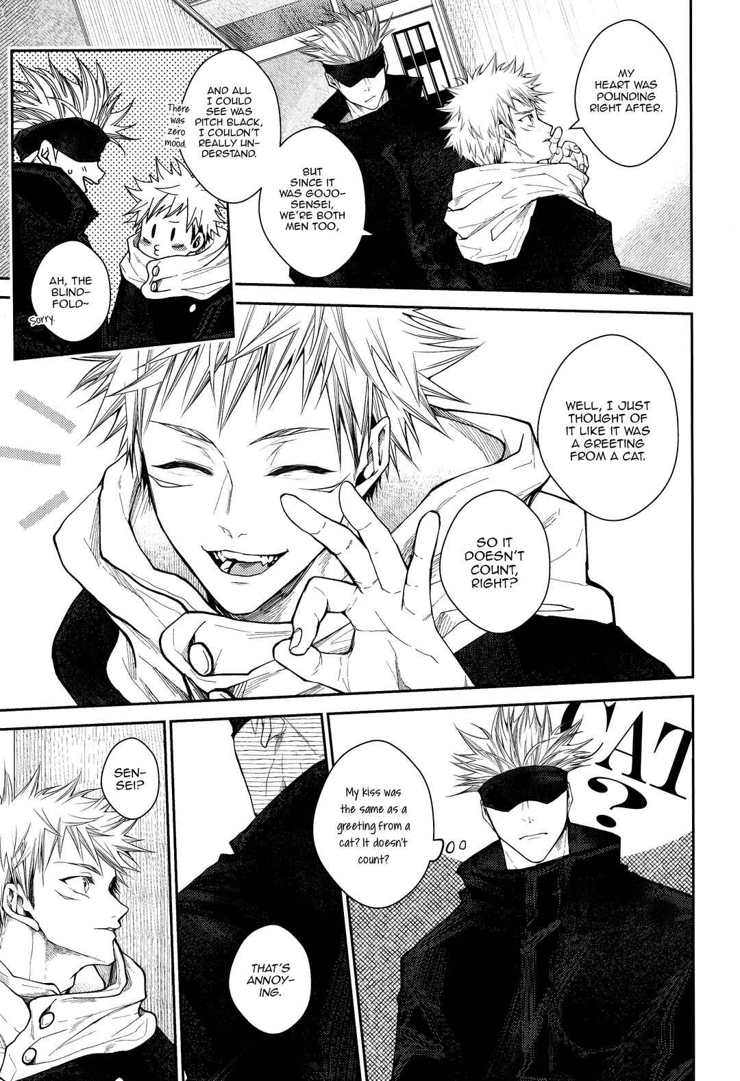 Page 8 Chapter Unknown_0a6a Jujutsu Kaisen - Kiss Me Tender Plus!! (Doujinshi)