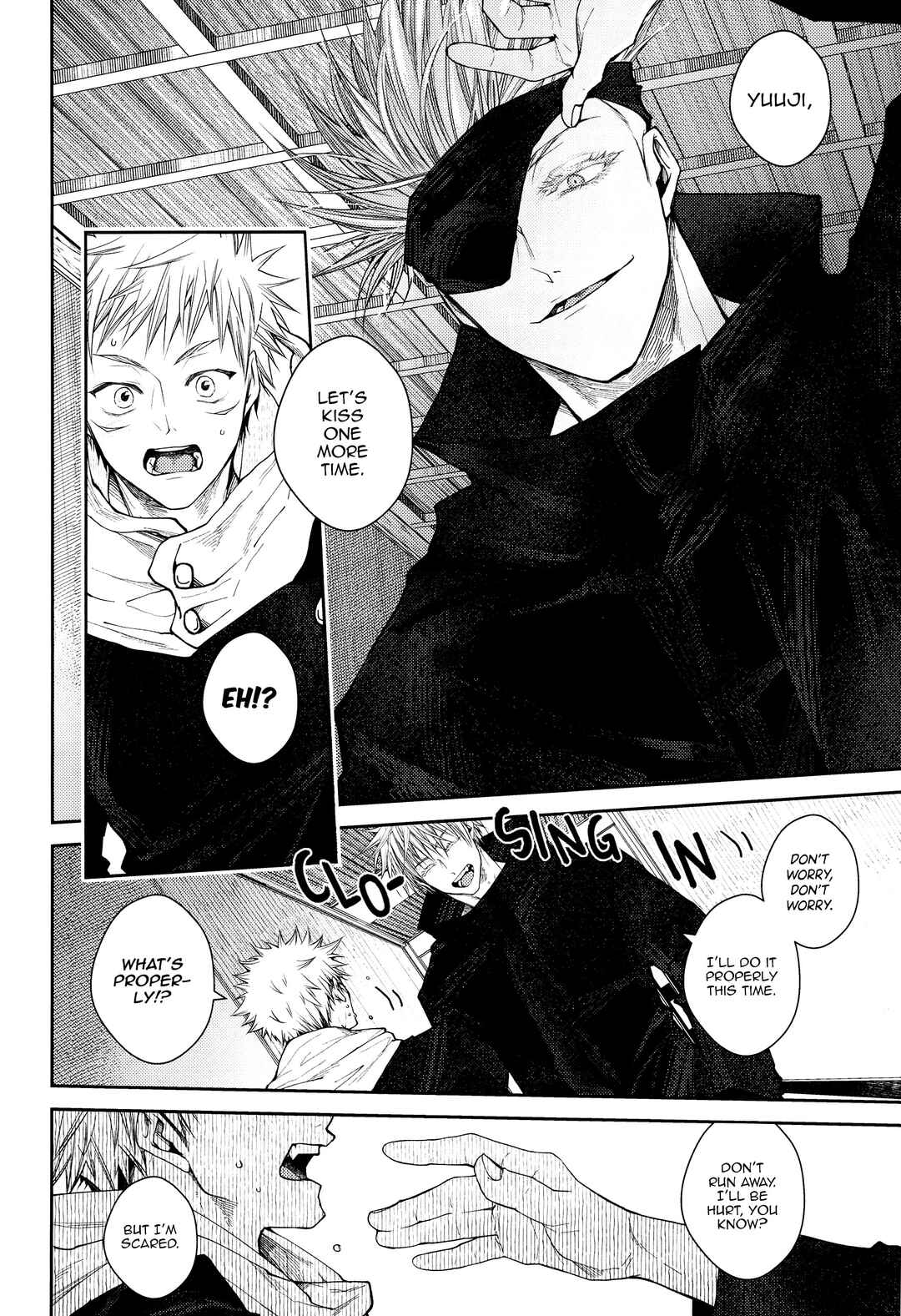 Page 9 Chapter Unknown_0a6a Jujutsu Kaisen - Kiss Me Tender Plus!! (Doujinshi)