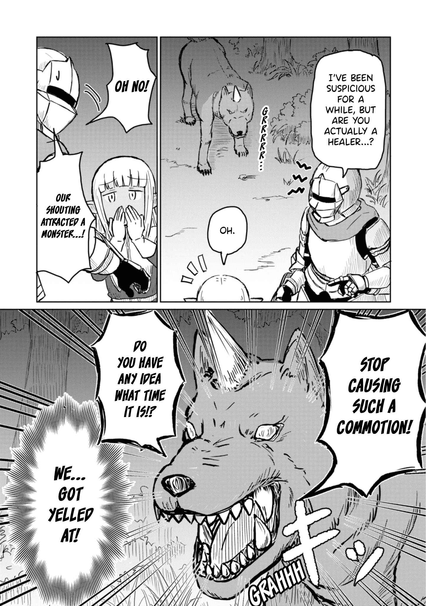 Page 11 Chapter 4 Kono Healer, Mendokusai