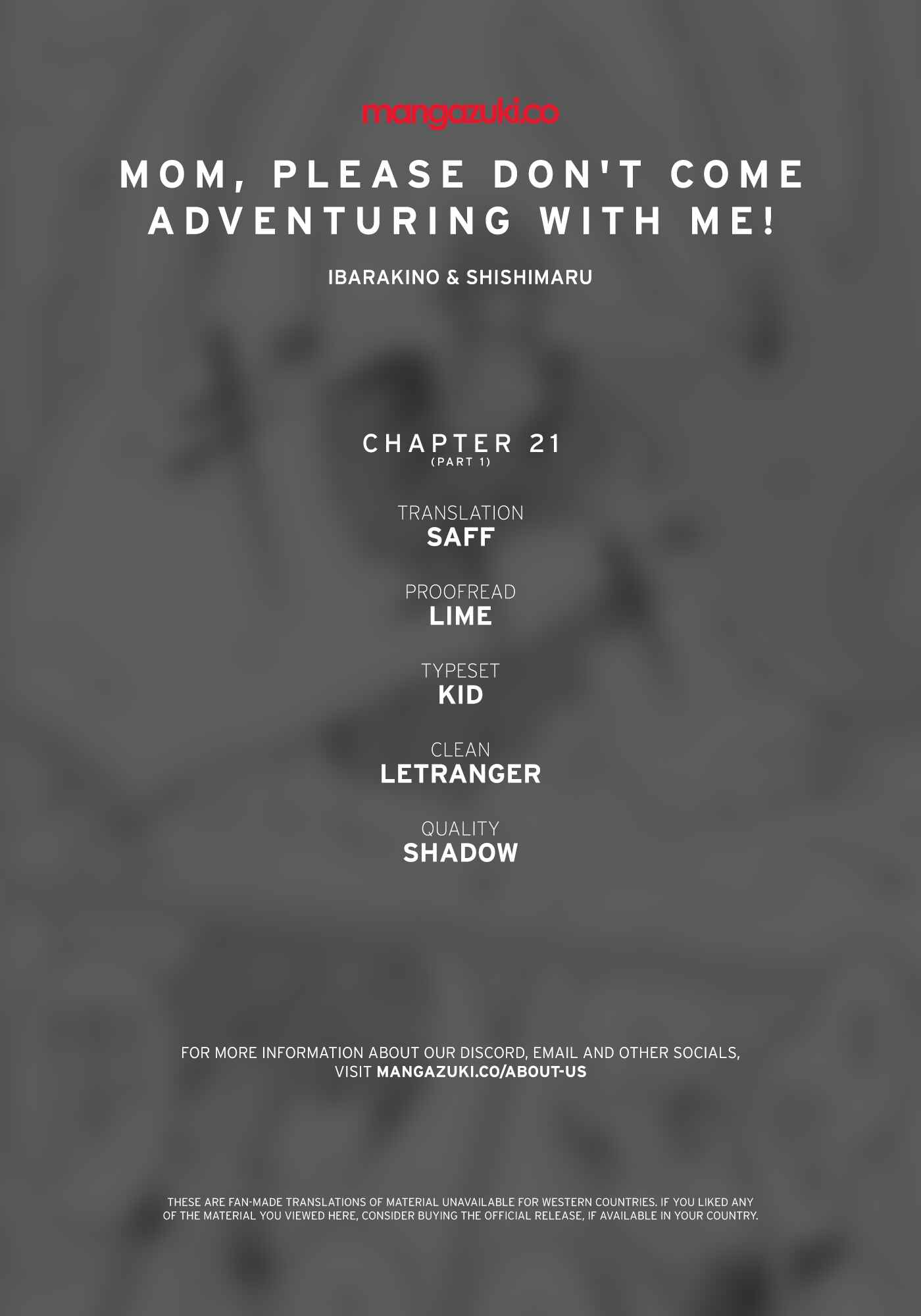 Page 1 Chapter 21.1 I can Go Adventuring by Myself, Mom!: The Son Raised by the Strongest Overprotective Dragon-Mom