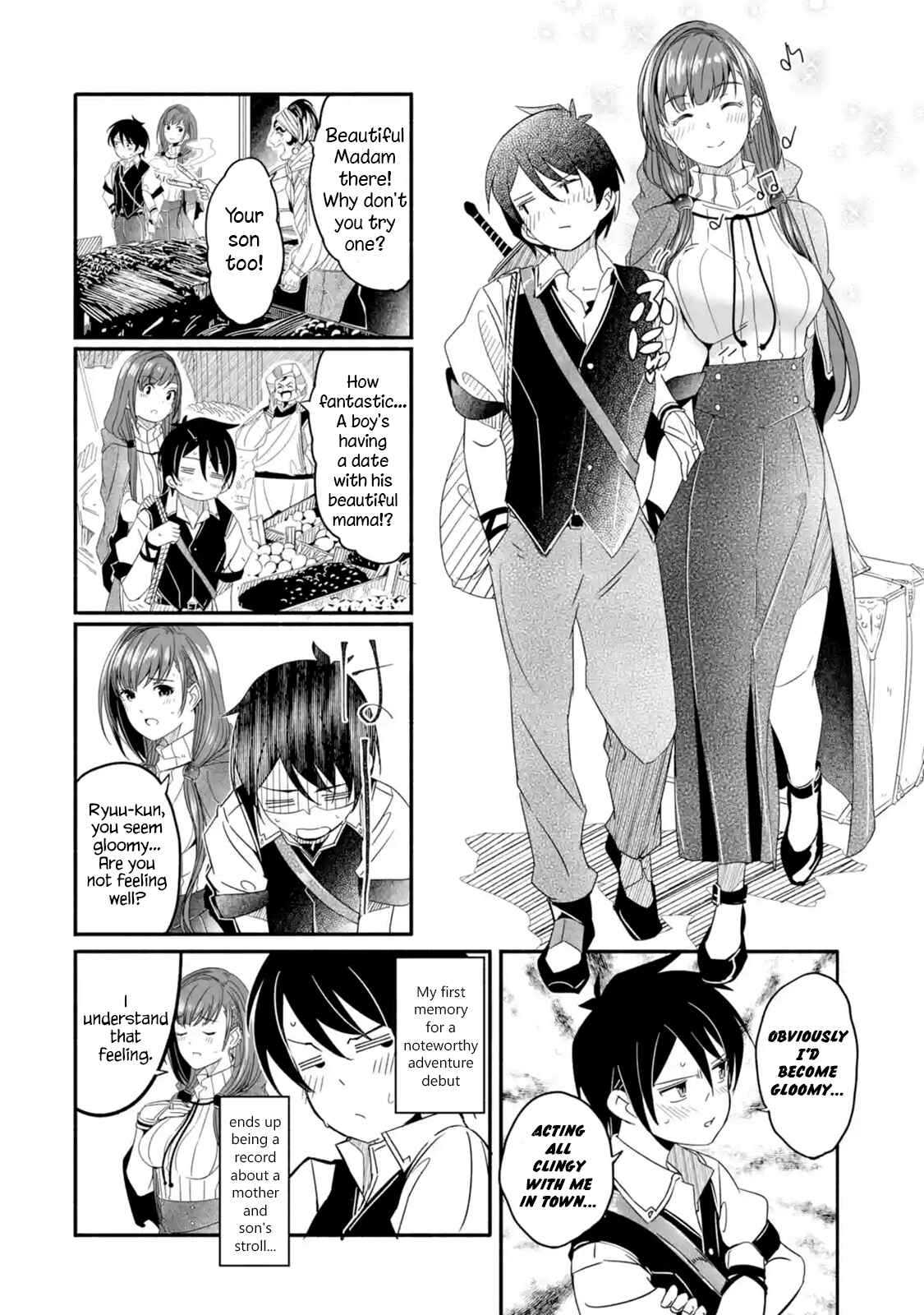 Page 4 Chapter 2.1 I can Go Adventuring by Myself, Mom!: The Son Raised by the Strongest Overprotective Dragon-Mom