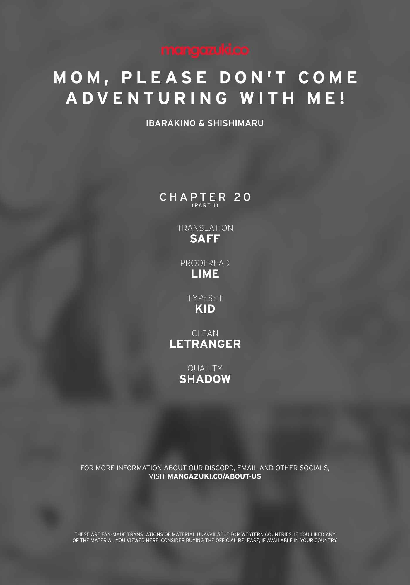 Page 1 Chapter 20.1 I can Go Adventuring by Myself, Mom!: The Son Raised by the Strongest Overprotective Dragon-Mom