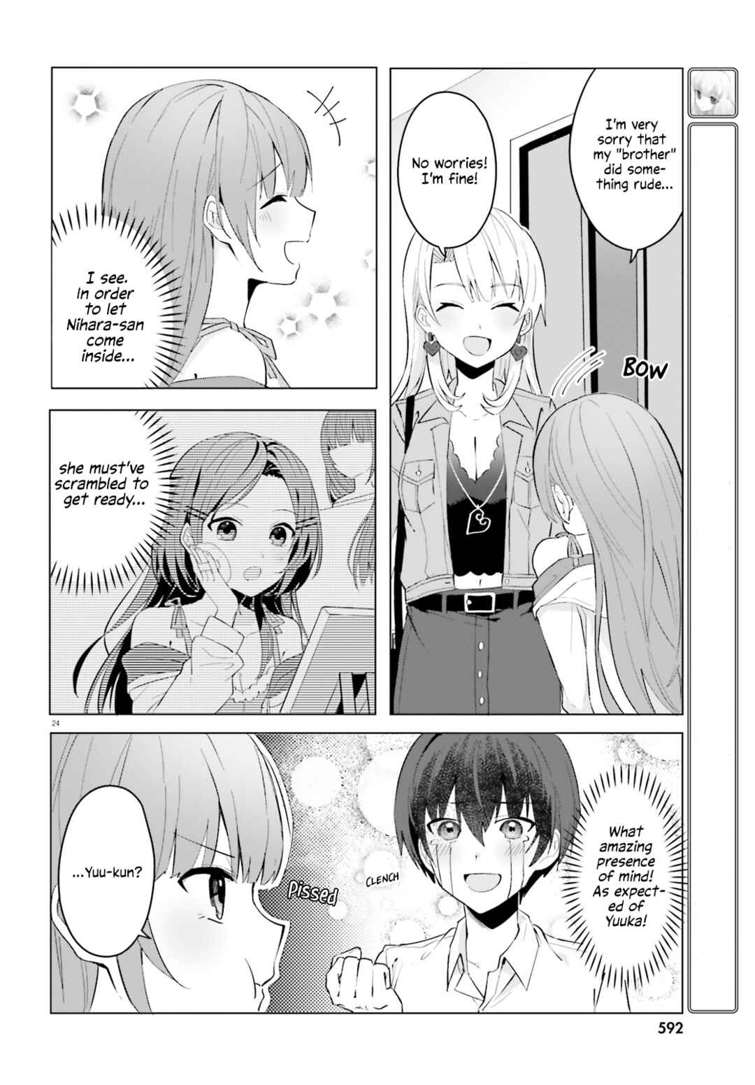 Page 24 Chapter 15 [Rouhou] Ore no Iinazuke ni Natta Jimiko, Ie de wa Kawaii Shika nai.