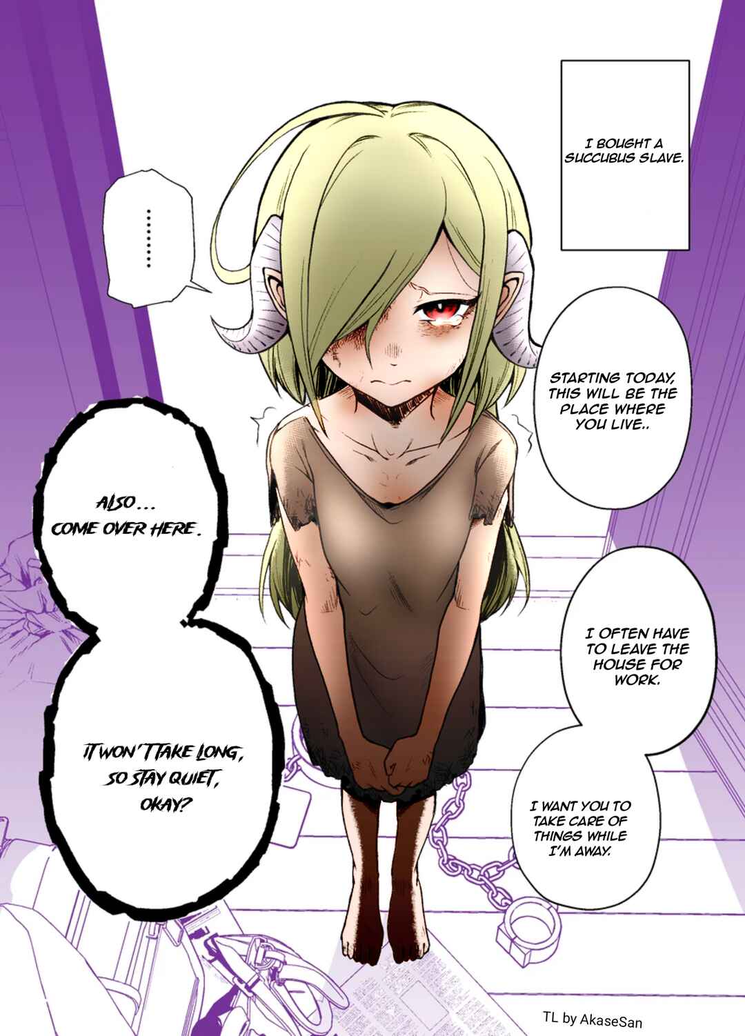 Page 1 Chapter 1 Everyday Life with a Succubus Slave (Fan Colored)