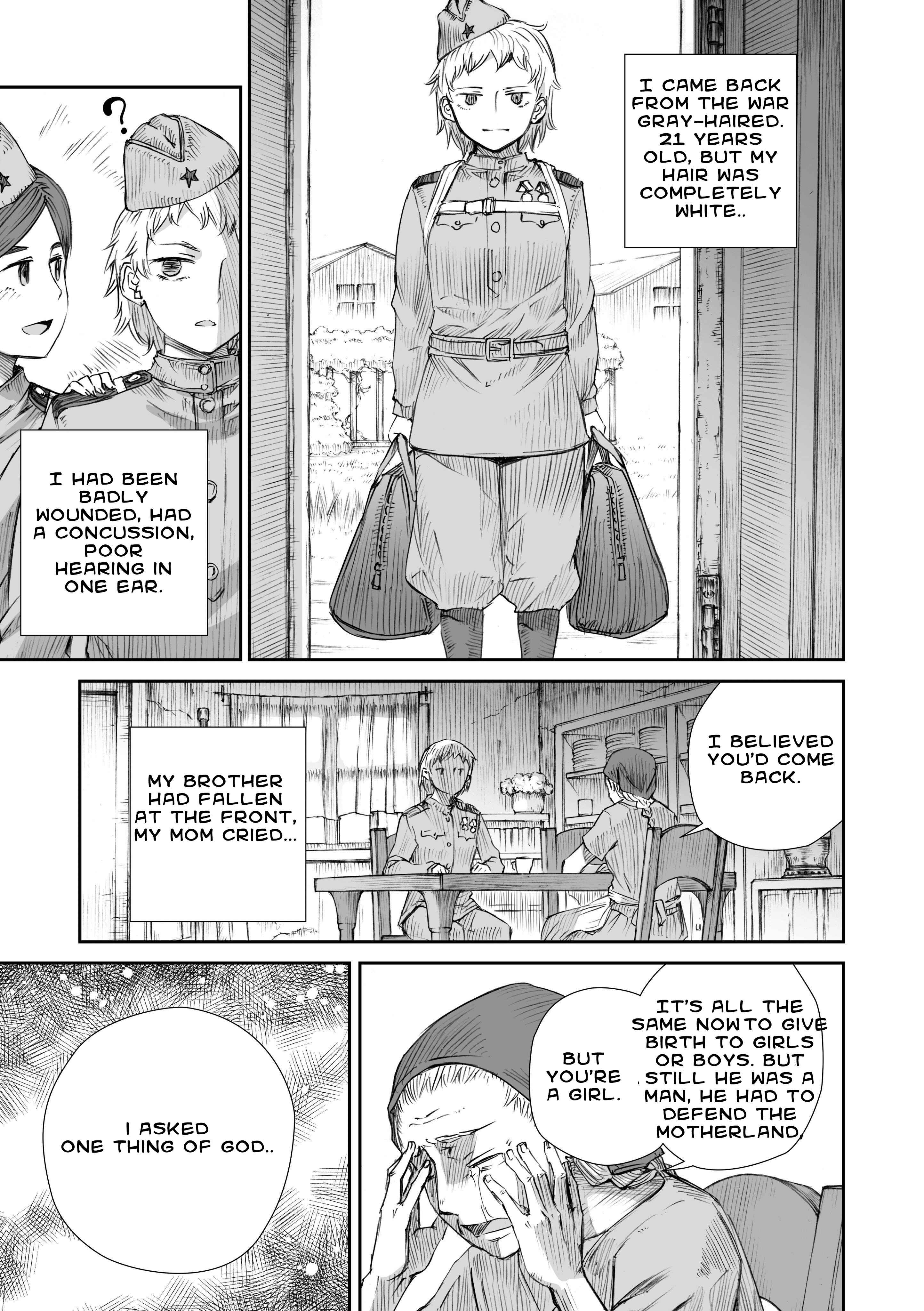 Page 3 Chapter 3.2 Sensou wa Onna no Kao wo Shiteinai