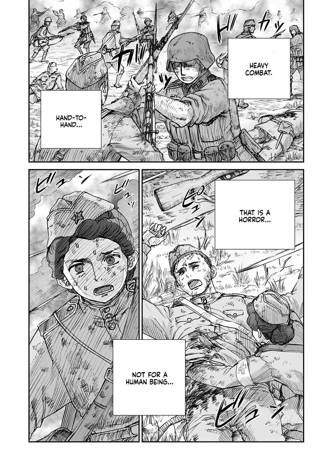 Page 10 Chapter 32.5 Sensou wa Onna no Kao wo Shiteinai