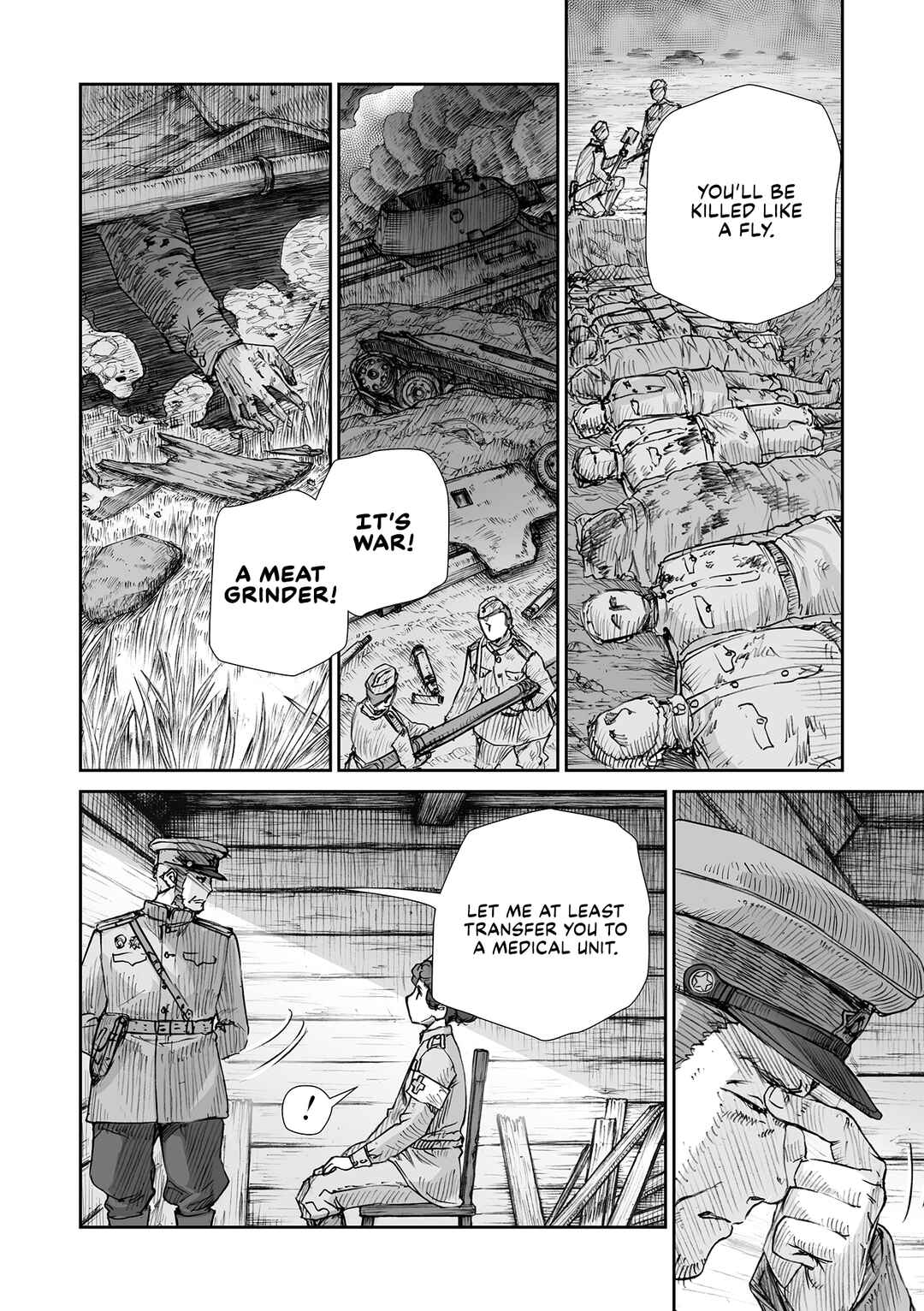 Page 6 Chapter 32.5 Sensou wa Onna no Kao wo Shiteinai