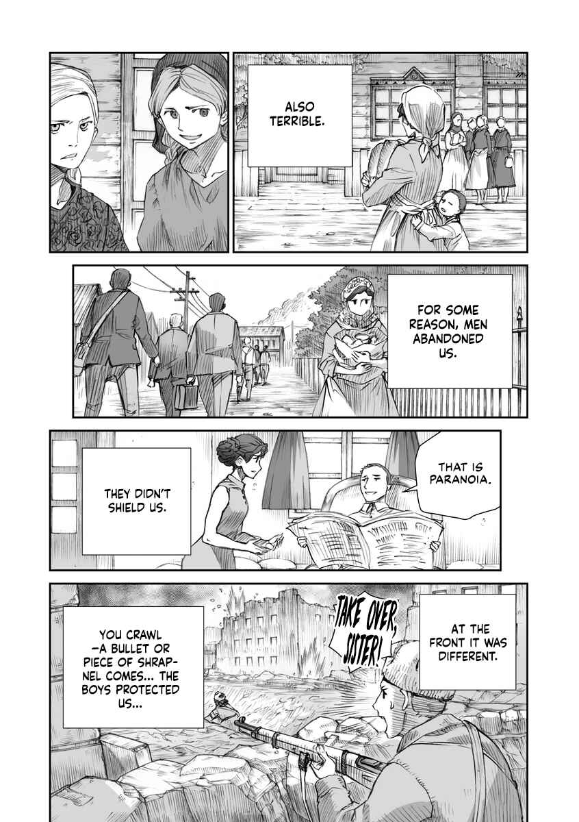 Page 10 Chapter 16.4 Sensou wa Onna no Kao wo Shiteinai