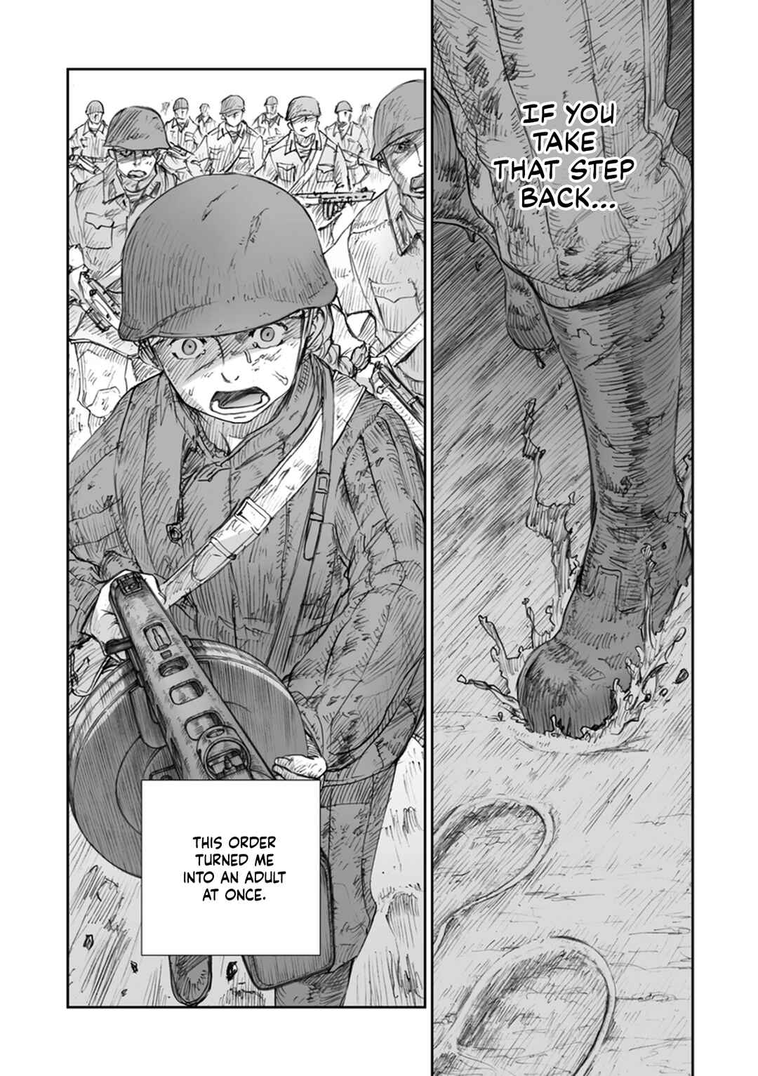 Page 21 Chapter 22 Sensou wa Onna no Kao wo Shiteinai