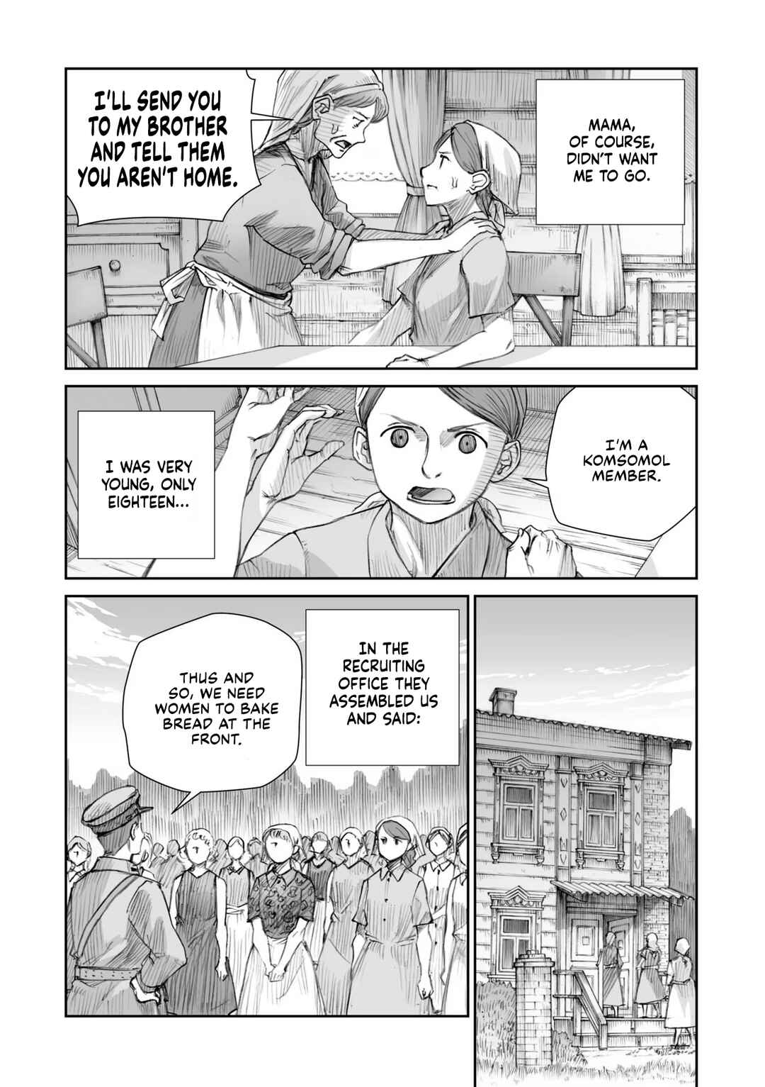 Page 4 Chapter 24.4 Sensou wa Onna no Kao wo Shiteinai