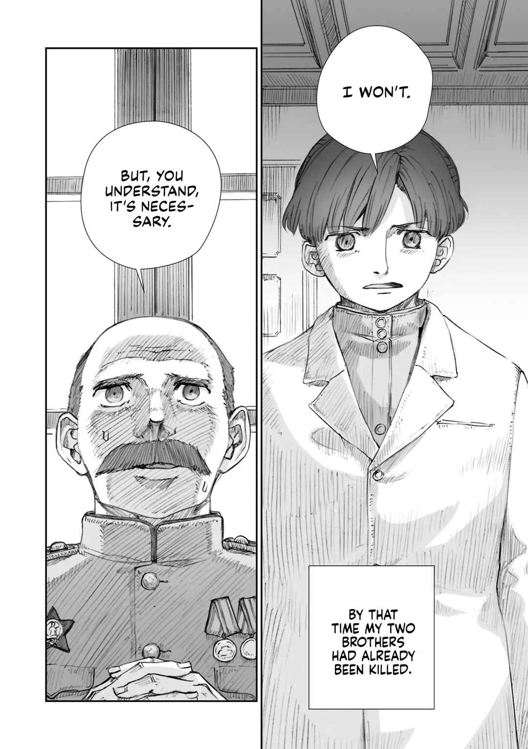 Page 4 Chapter 27.2 Sensou wa Onna no Kao wo Shiteinai