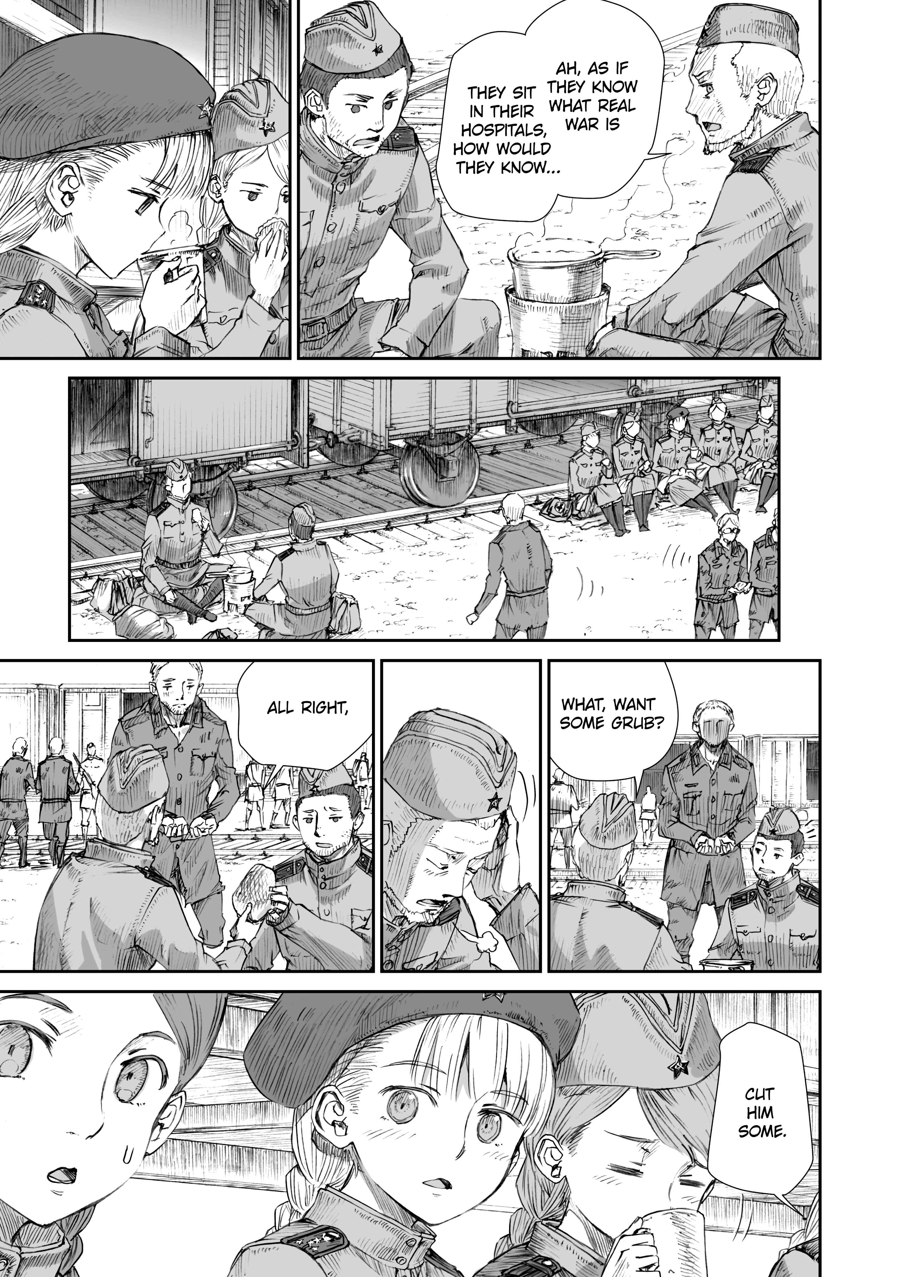 Page 9 Chapter 2 Sensou wa Onna no Kao wo Shiteinai