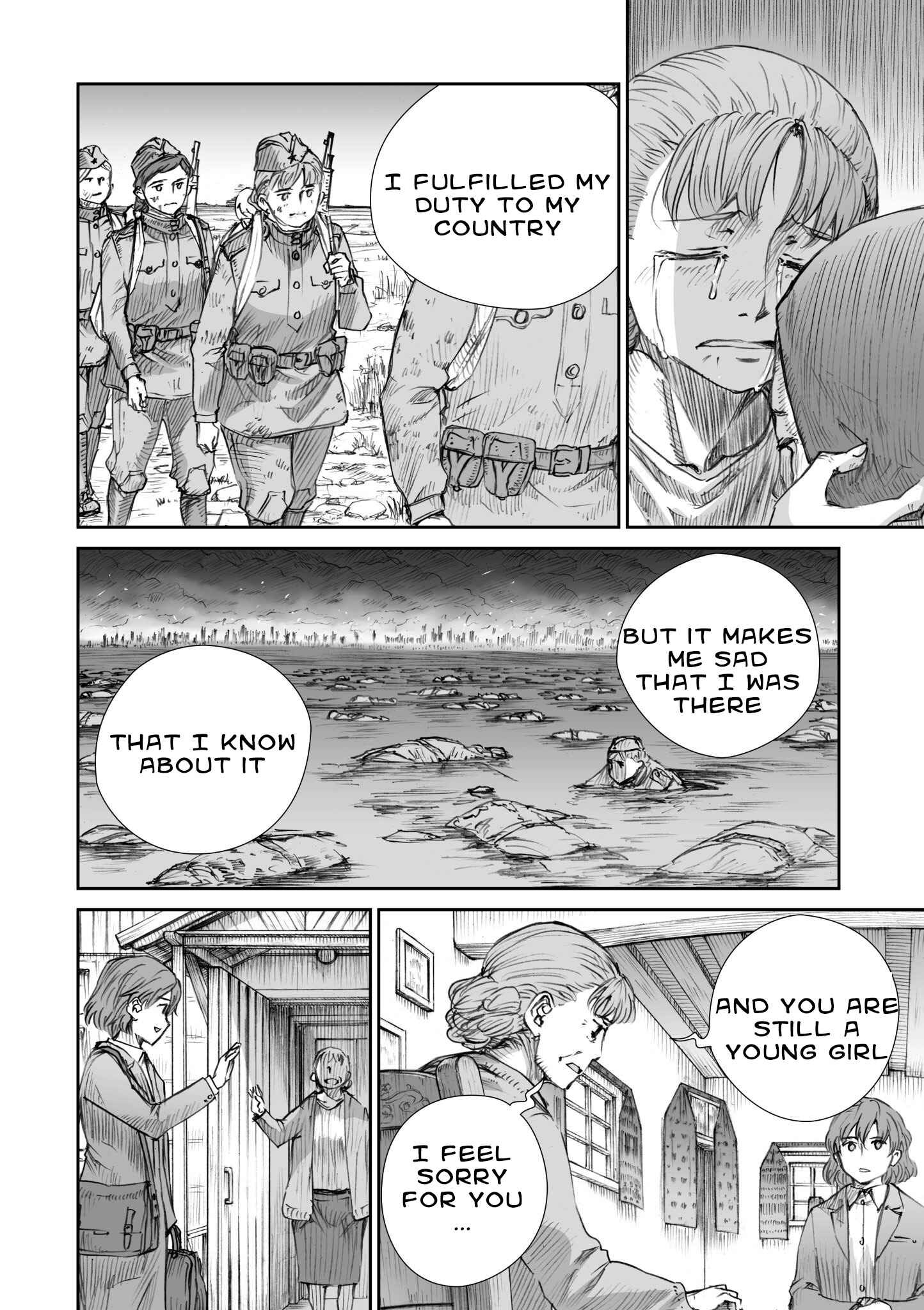 Page 10 Chapter 13 Sensou wa Onna no Kao wo Shiteinai
